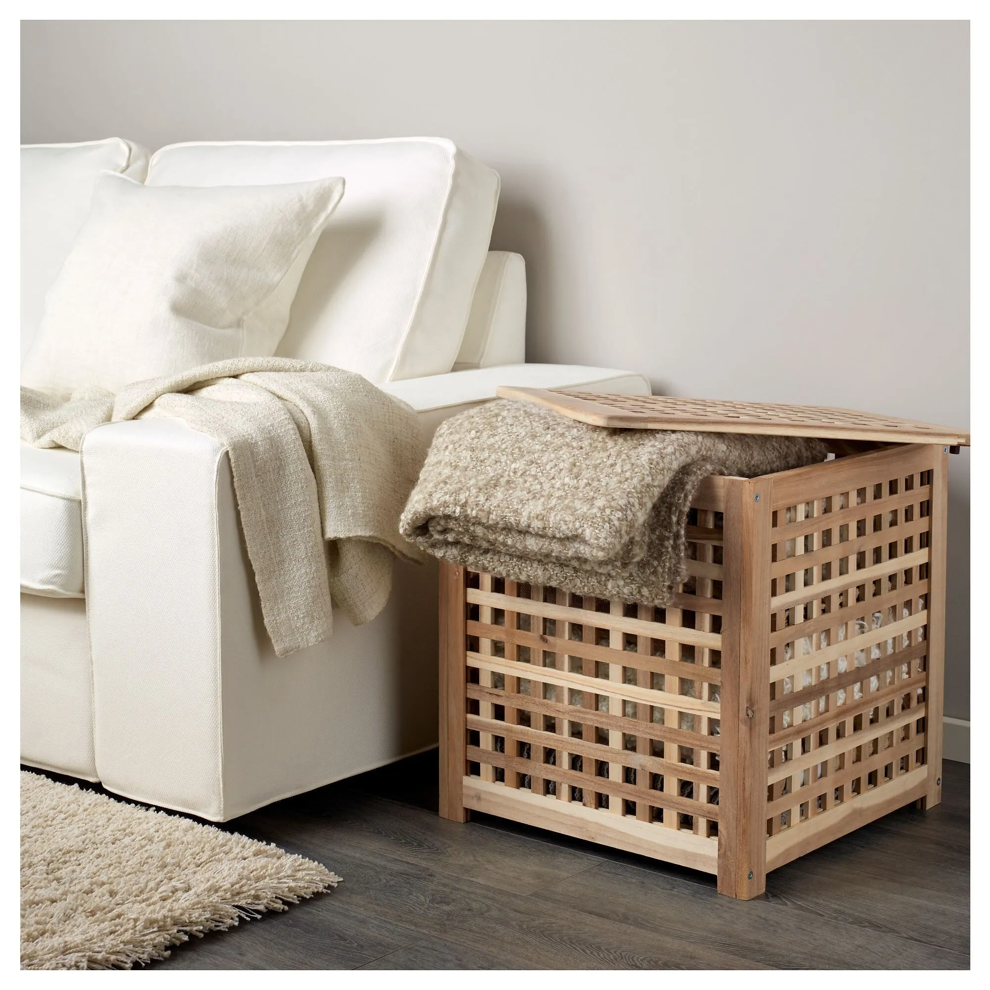 картинка Приставной столик, акация, 50x50 см, HOL IKEA от магазина Одежда+