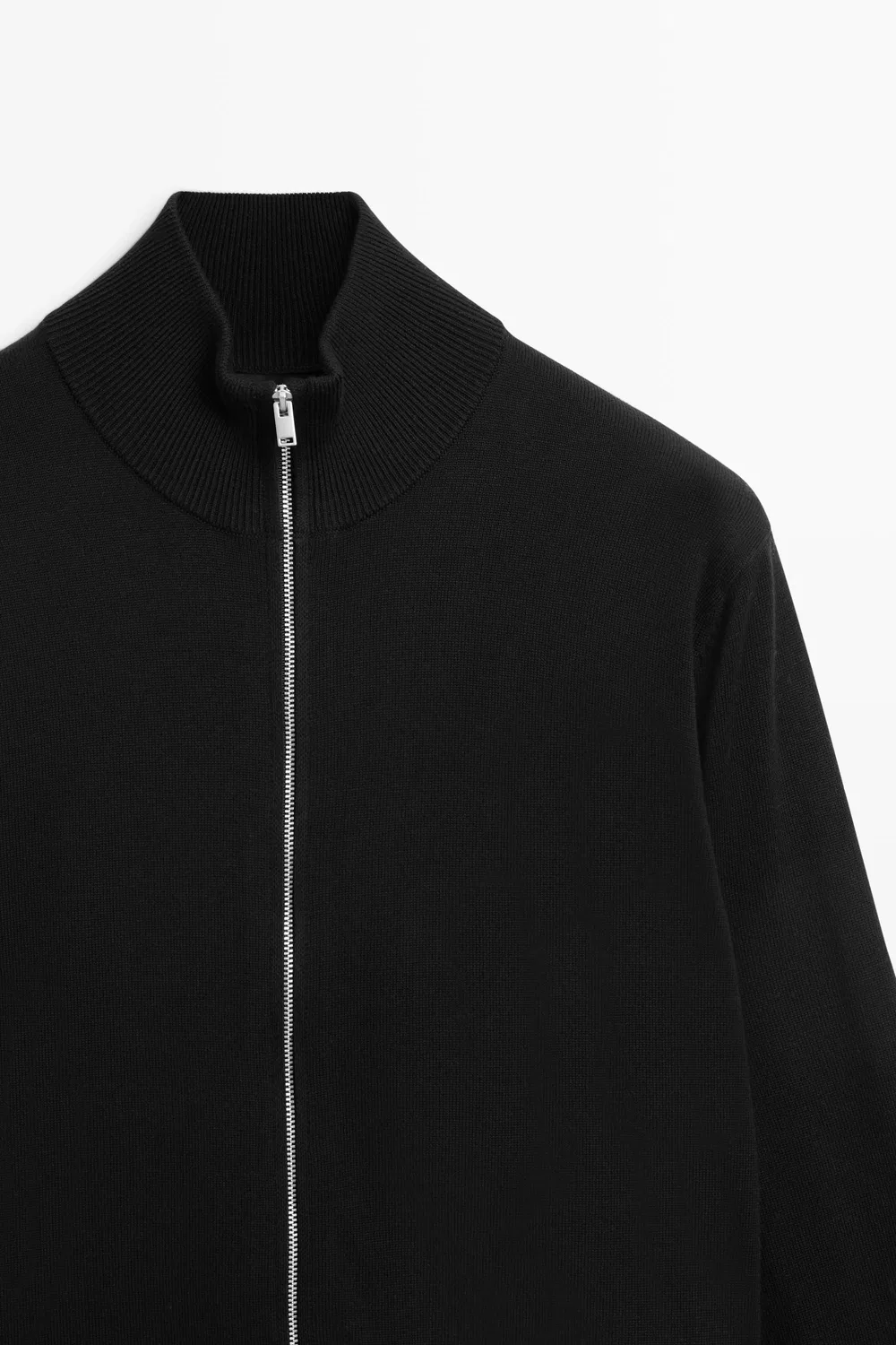 картинка Кардиган Massimo Dutti 100% Cotton Knit, черный от магазина Одежда+