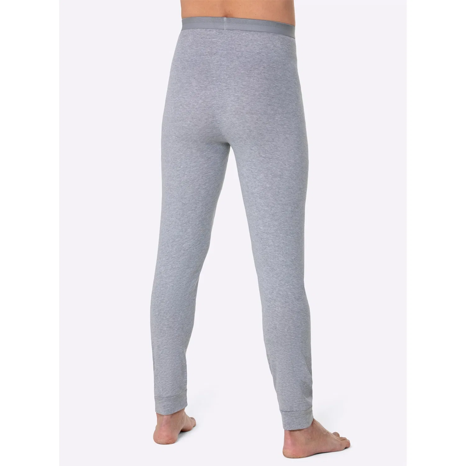 картинка Мужские длинные кальсоны из финриппа Kings Club, Black/Gray Melange от магазина Одежда+