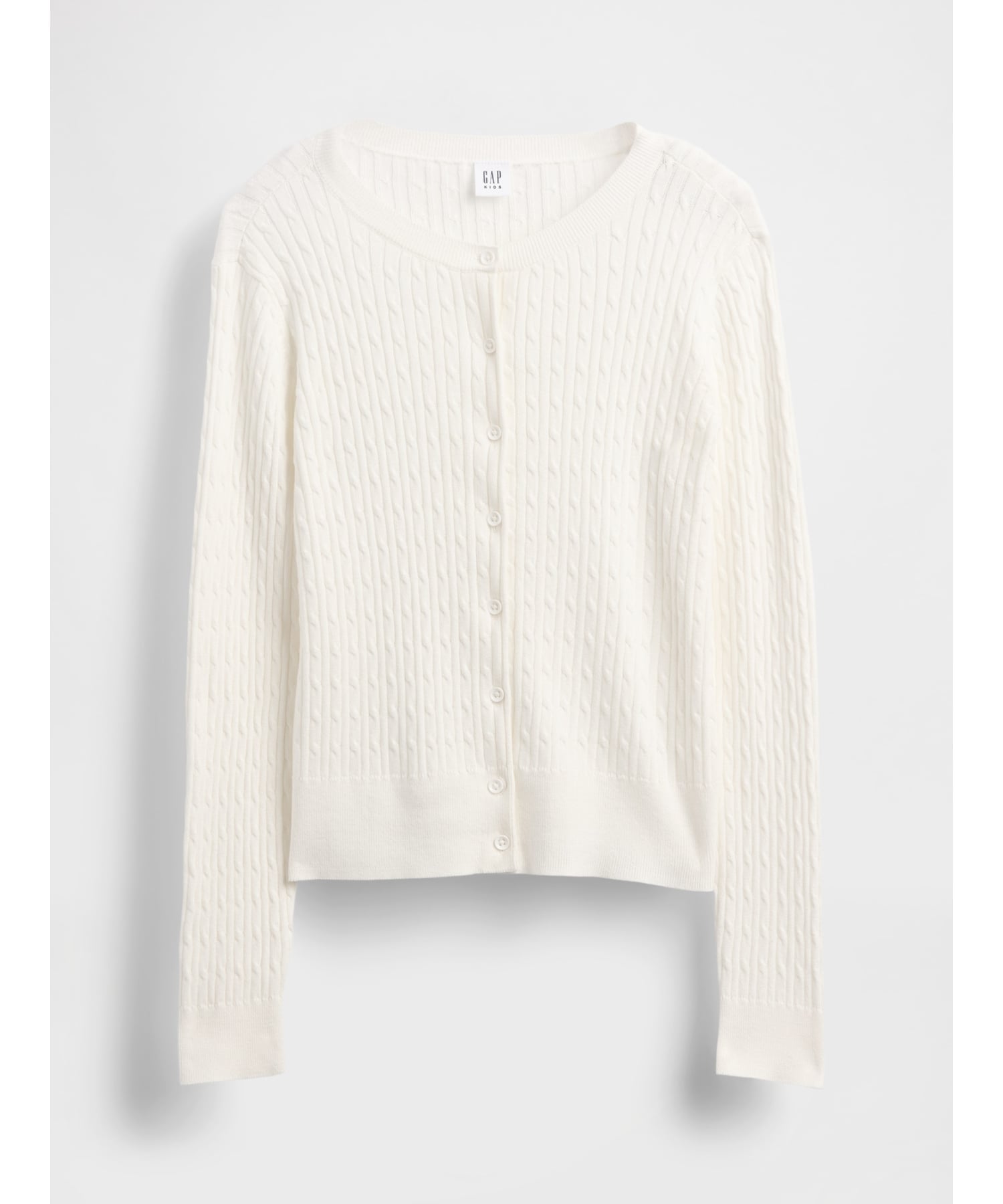 картинка (K) Единый кардиган (детский) GAP, NEW_OFF_WHITE от магазина Одежда+