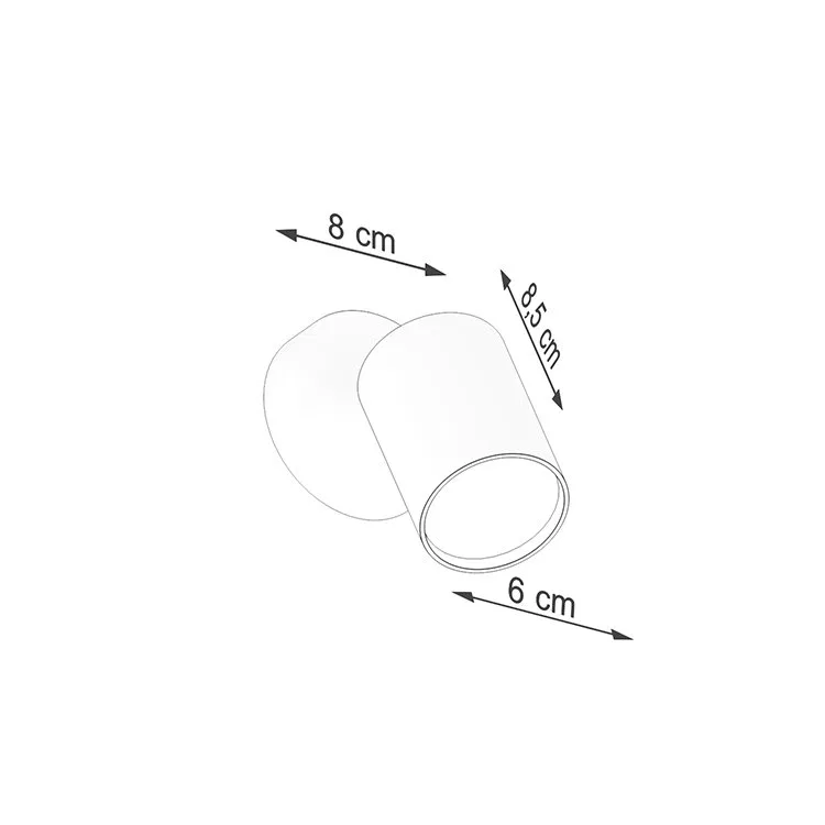 картинка Бра LEMMI 1 алюминиевое Sollux Lighting, Black от магазина Одежда+