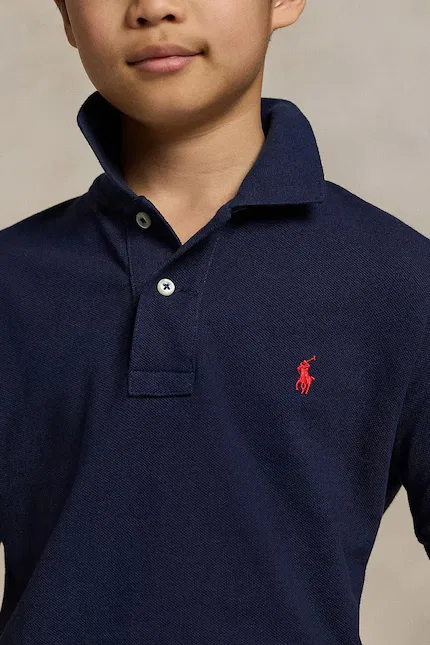 картинка Поло детское хлопковое Polo Ralph Lauren, синий от магазина Одежда+