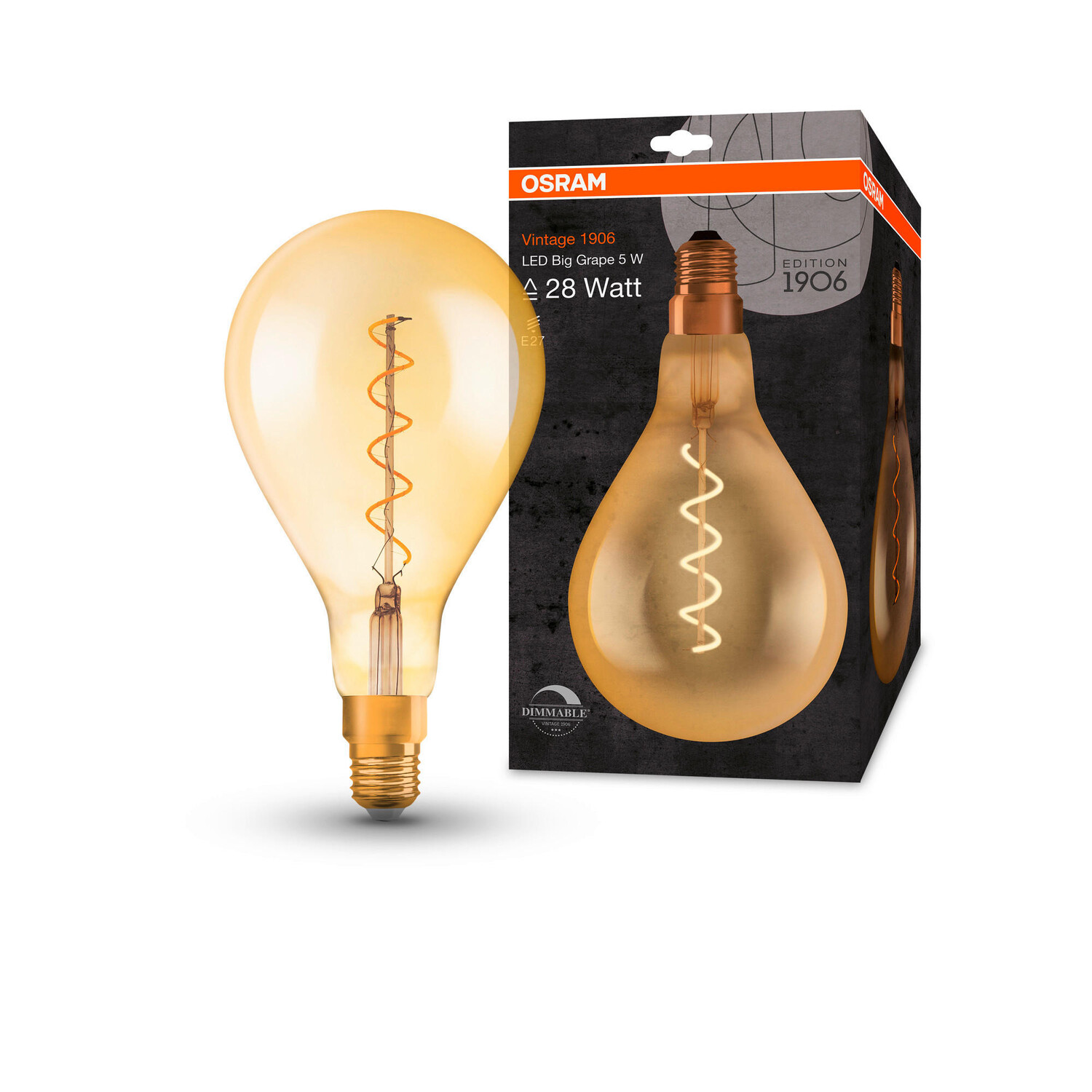 картинка Светодиодная лампочка Osram, 16x28,7 см, золотой от магазина Одежда+