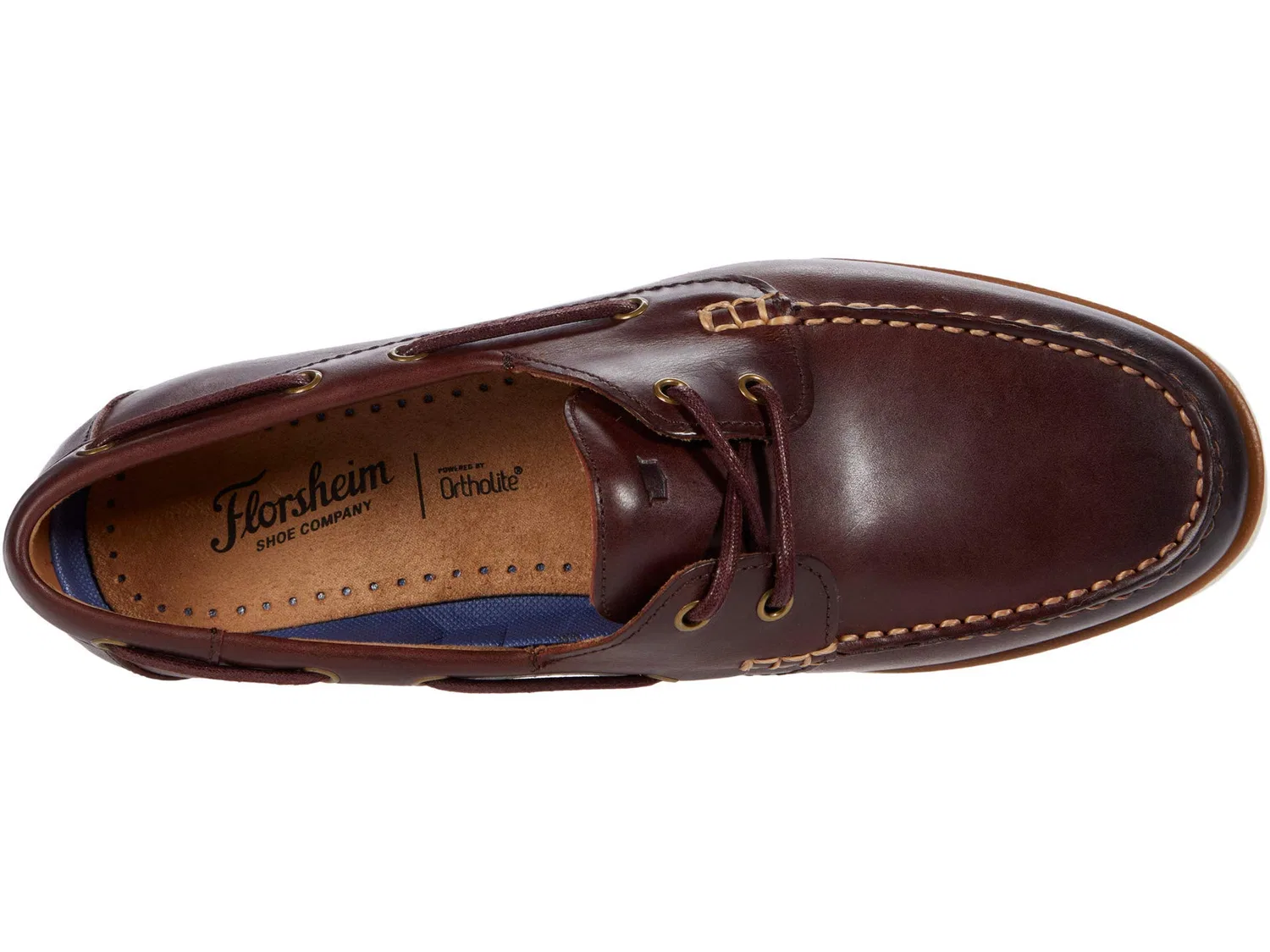 картинка Мужские топсайдеры на шнуровке Atlantic Boat Florsheim, Chocolate от магазина Одежда+