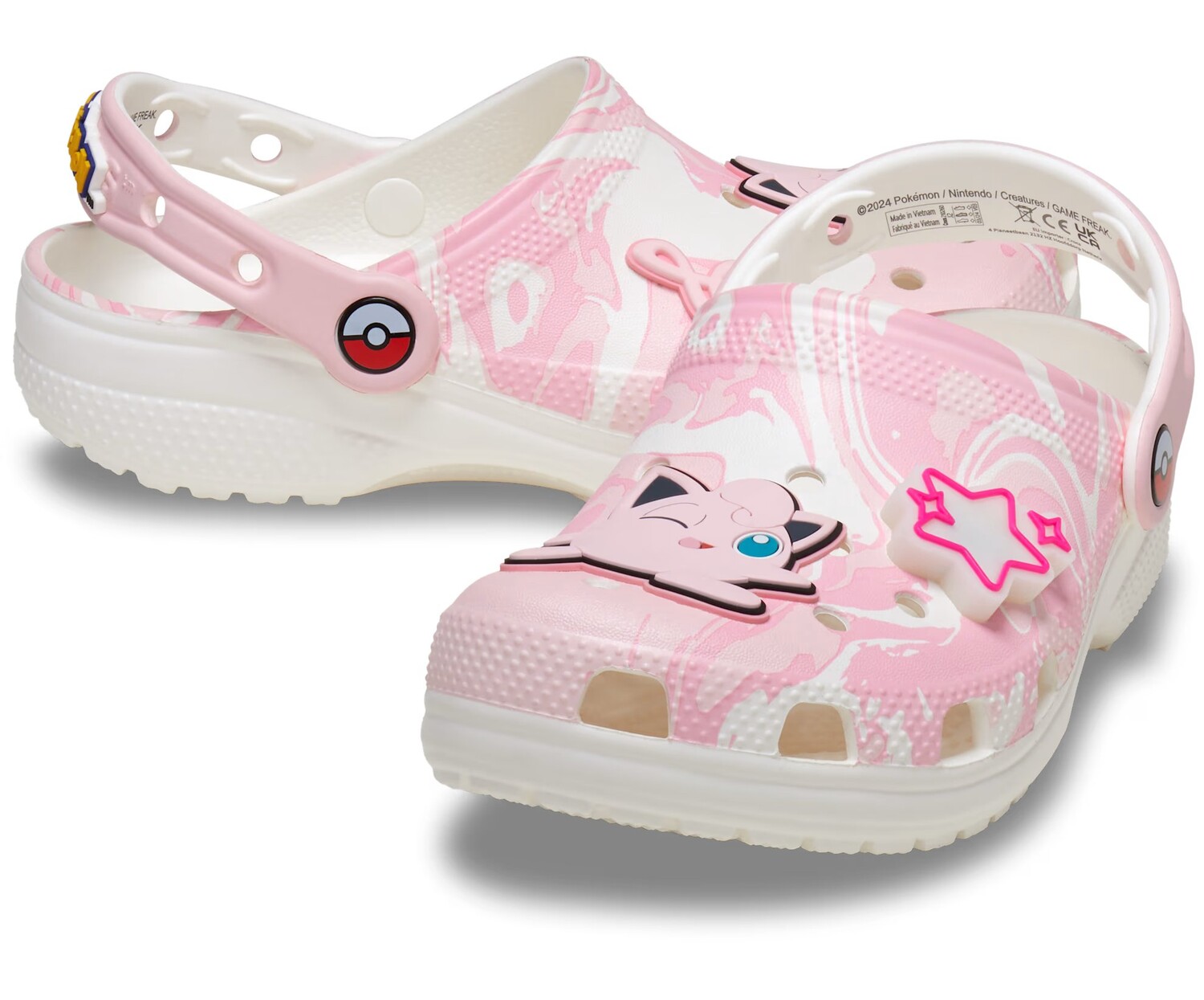 картинка Сабо детские Crocs Classic Clog x Pokémon, Jigglypuff, розовый от магазина Одежда+