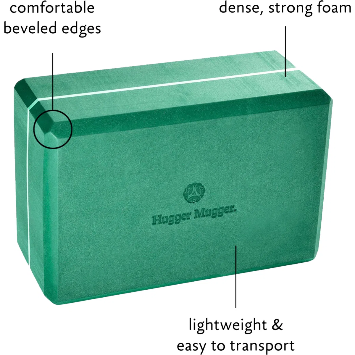 картинка Блок для йоги Hugger Mugger, Evergreen от магазина Одежда+