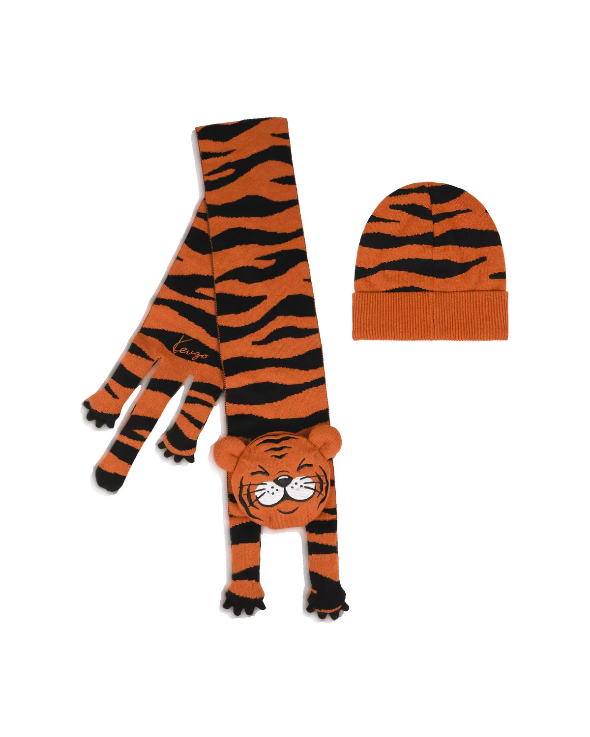 картинка Детский шарф с принтом Kenzo Kids, Naranja от магазина Одежда+