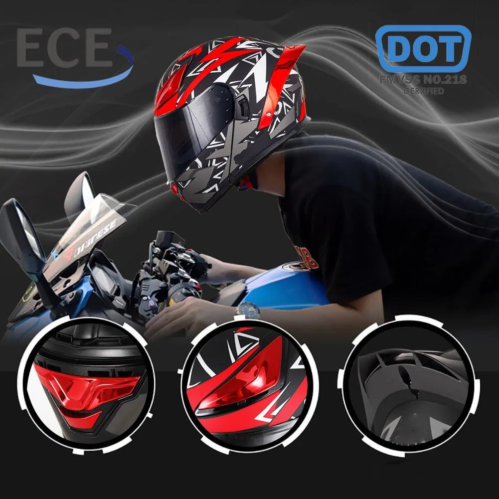 картинка Мотоциклетный шлем флип-ап Bluetooth, Byroads, I от магазина Одежда+
