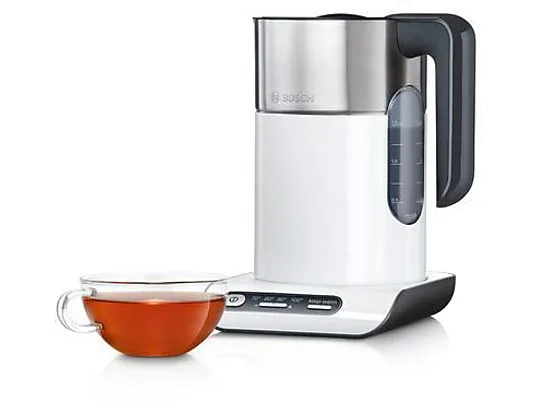 картинка Чайник Bosch TWK8611P, белый / серебристый от магазина Одежда+