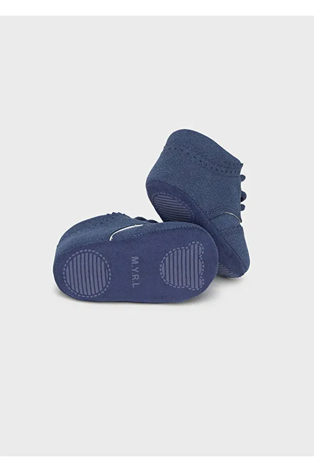 картинка Детские ботиночки для мальчиков на шнуровке Mayoral, Navy Blue от магазина Одежда+