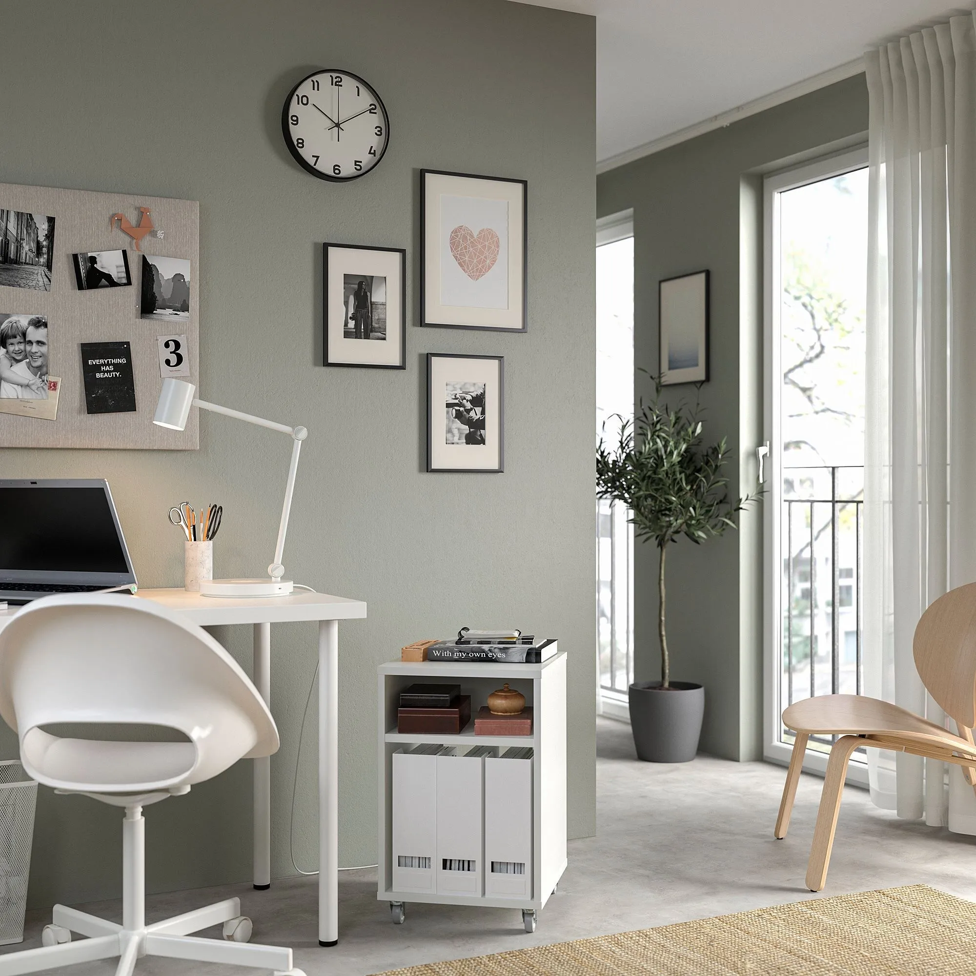 картинка Прикроватная тумба IKEA VIHALS, 37x37x58 см, белый от магазина Одежда+