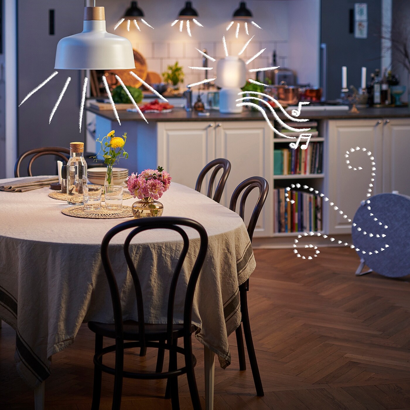 картинка DIRIGERA Центр умного дома, белое смарт-устройство IKEA от магазина Одежда+