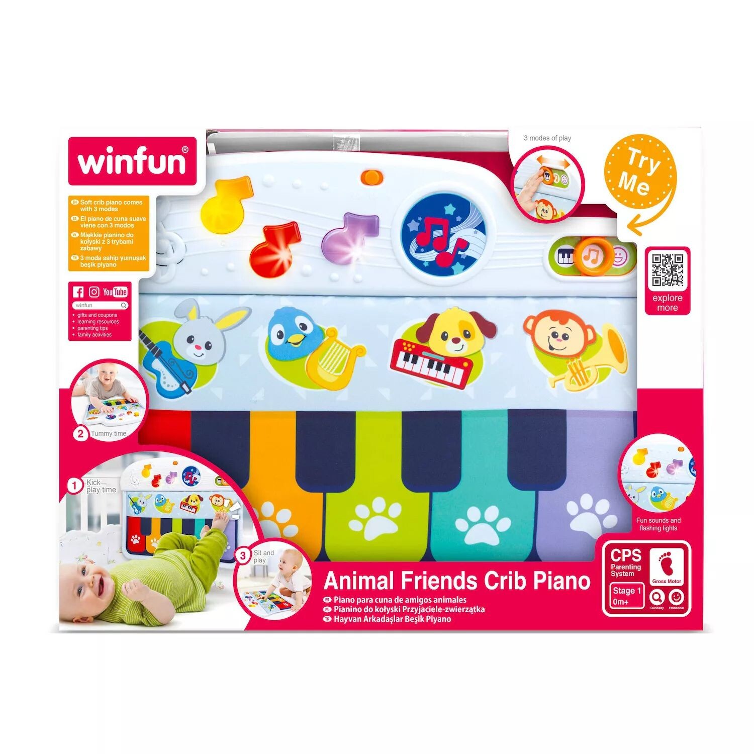 картинка Пианино для кроватки Winfun Animal Friends Winfun от магазина Одежда+
