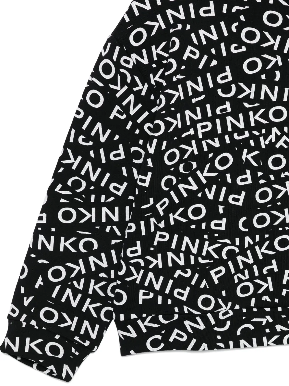 картинка Свитшот с принтом логотипа Pinko Kids, черный от магазина Одежда+