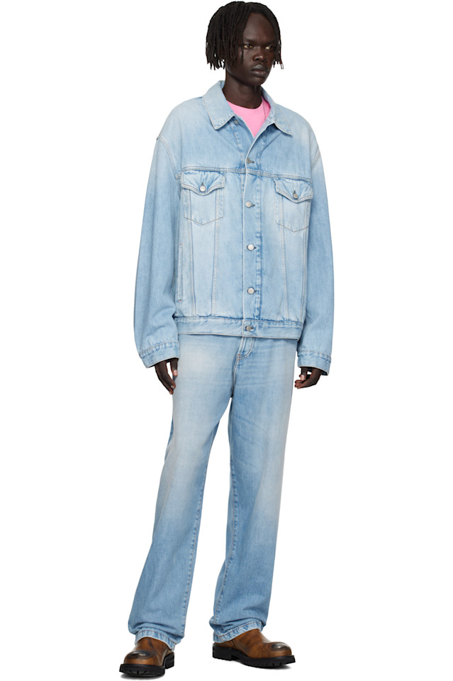 картинка Джинсовая куртка Acne Studios Faded Denim, светло-голубой от магазина Одежда+