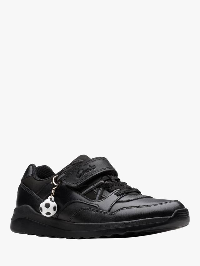 картинка Школьные ботинки Clarks Daze Kick K Leather, кожаные, на липучке от магазина Одежда+