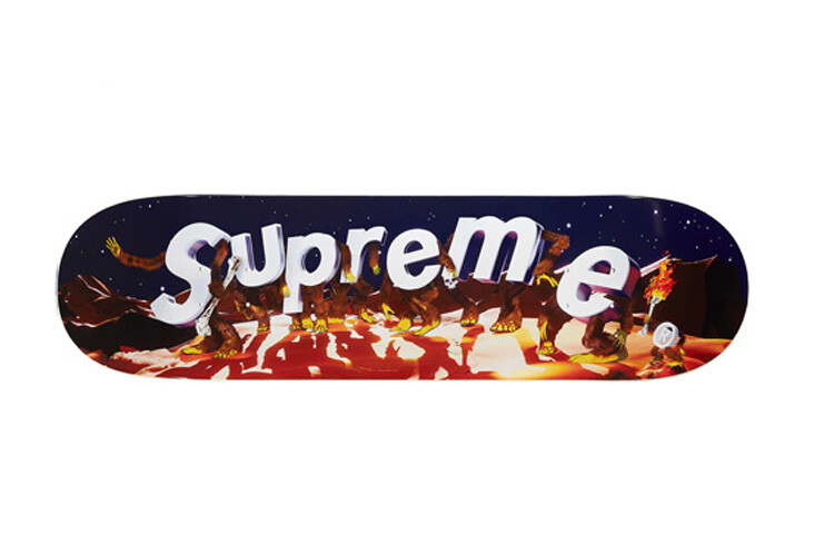 картинка Скейтборд Supreme, черный / оранжевый от магазина Одежда+