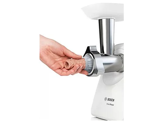 картинка Мясорубка Bosch MFW2520W 1500W, белый от магазина Одежда+