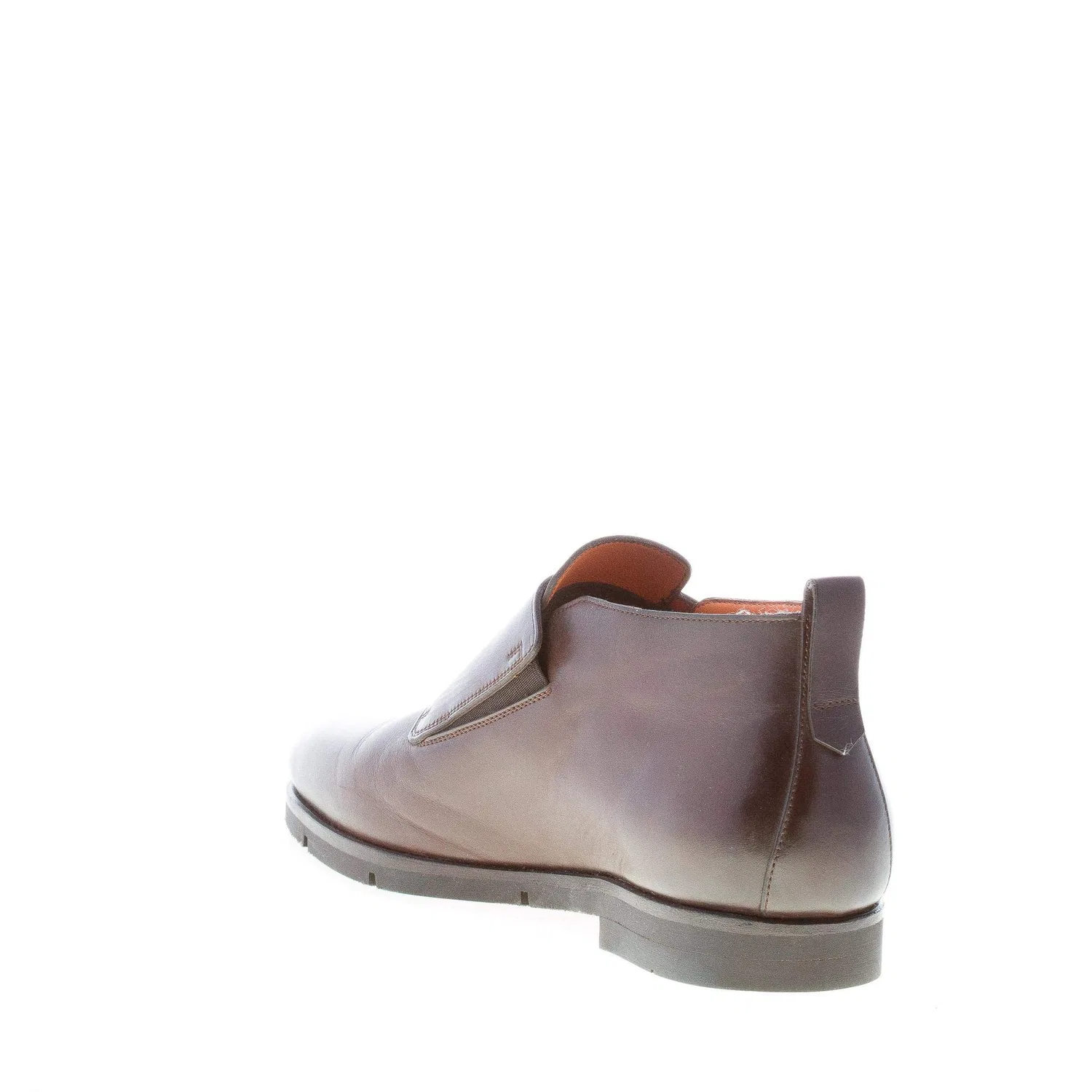 картинка Мужские ботильоны с пряжками из кожи Santoni, Brown от магазина Одежда+