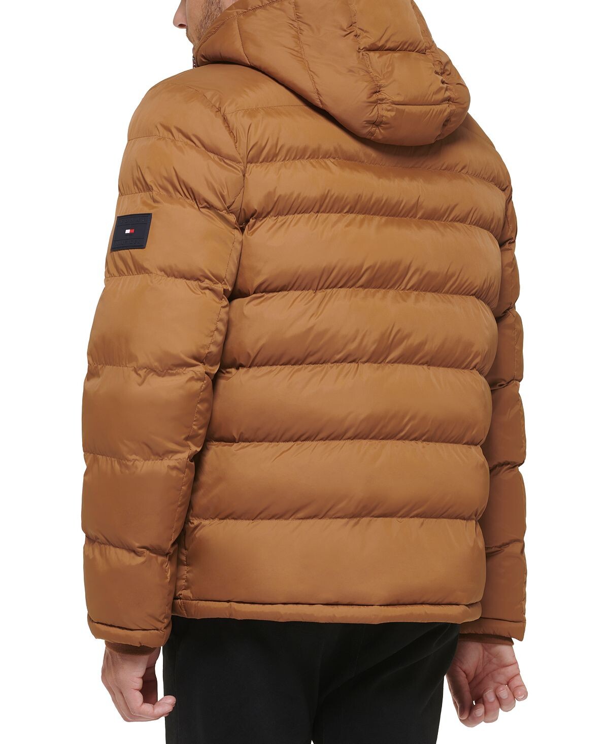 картинка Мужской стеганый пуховик Tommy Hilfiger, коричневый от магазина Одежда+