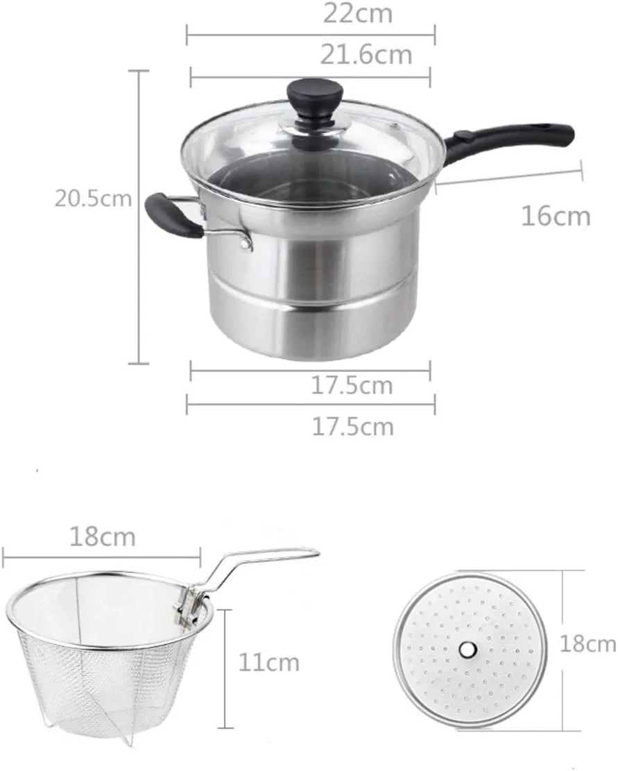 картинка Фритюрница из нержавеющей стали ZAANU, Silver от магазина Одежда+