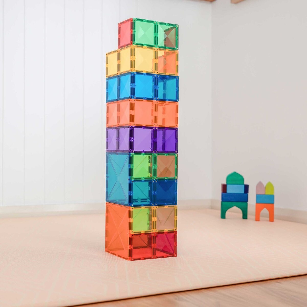 картинка Набор Rainbow Square, 42 магнитных блока Connetix от магазина Одежда+