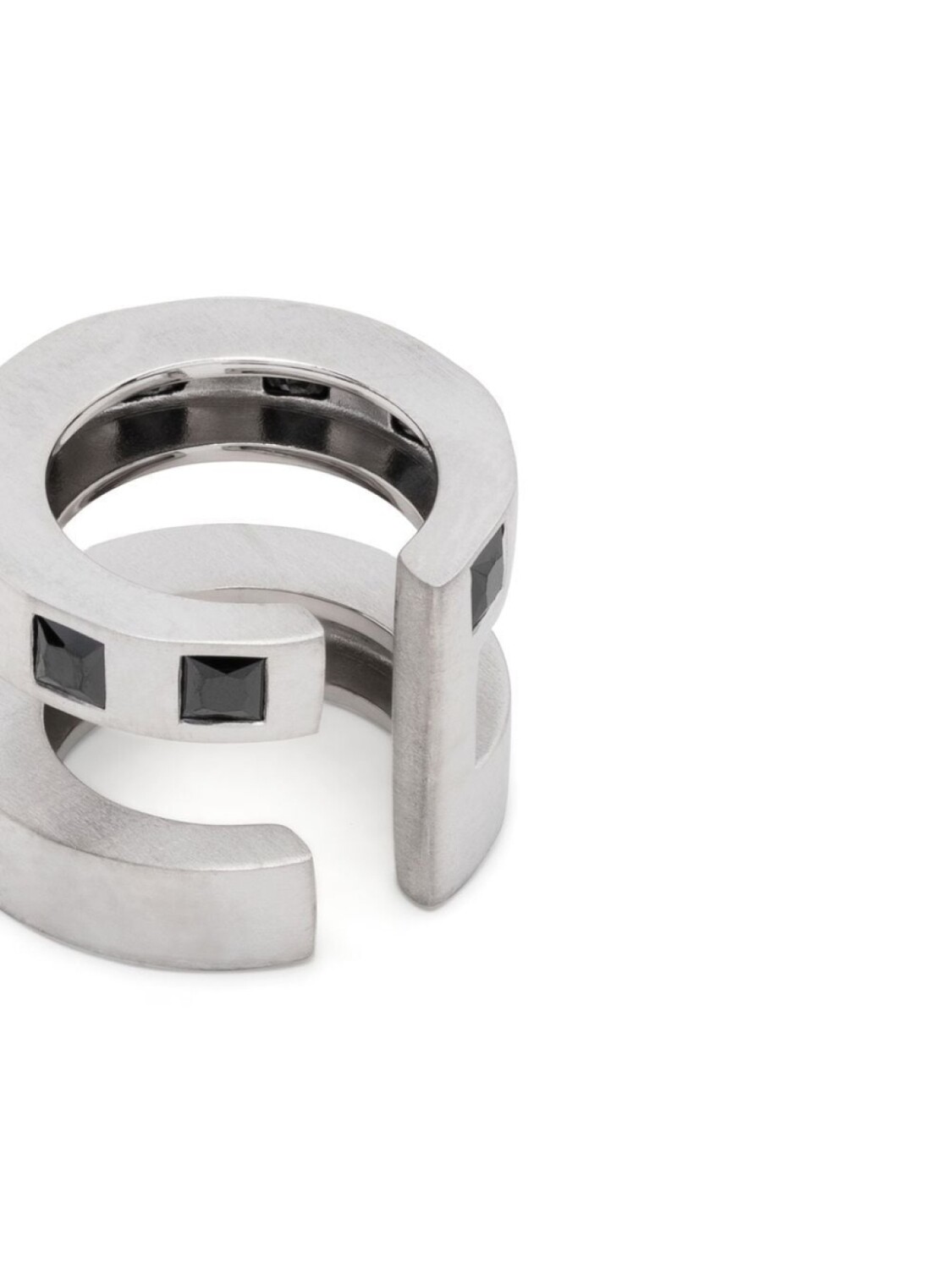 картинка Серьги-каффы Arch Zirconia Double Tom Wood, серебряный от магазина Одежда+