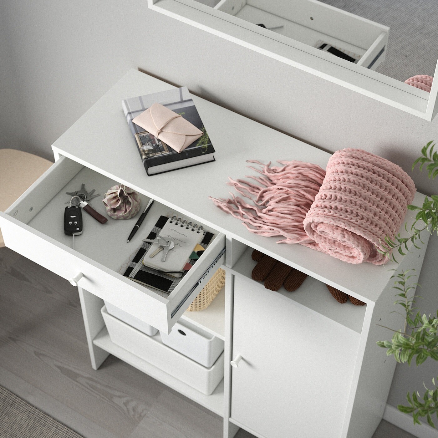 картинка Комод Ikea Baggebo, 78х92 см, белый от магазина Одежда+