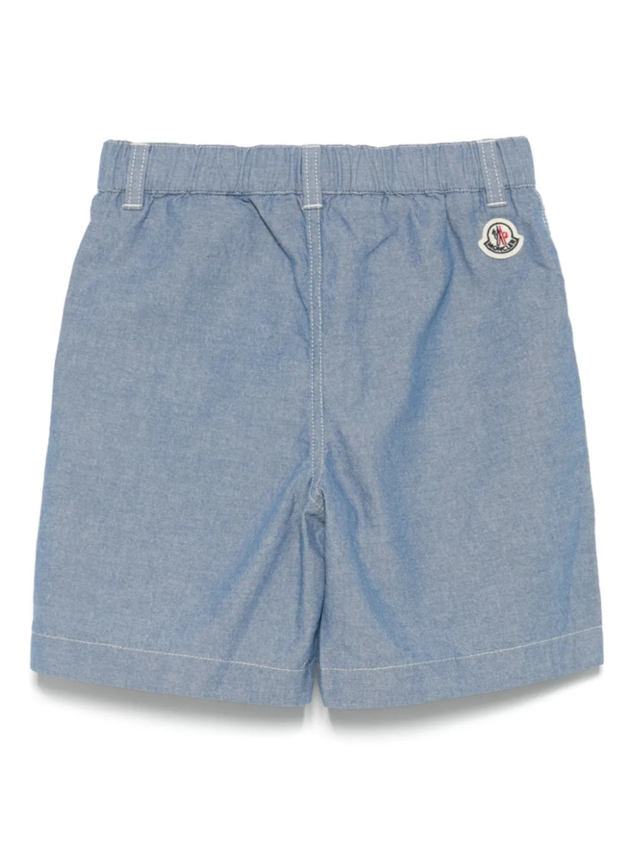 картинка Шорты из ткани шамбре Moncler Enfant, синий от магазина Одежда+