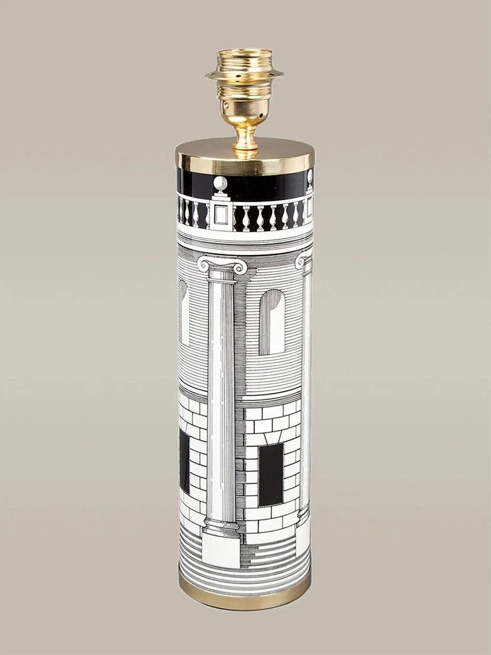 картинка Основание для лампы с принтом Fornasetti, черный от магазина Одежда+