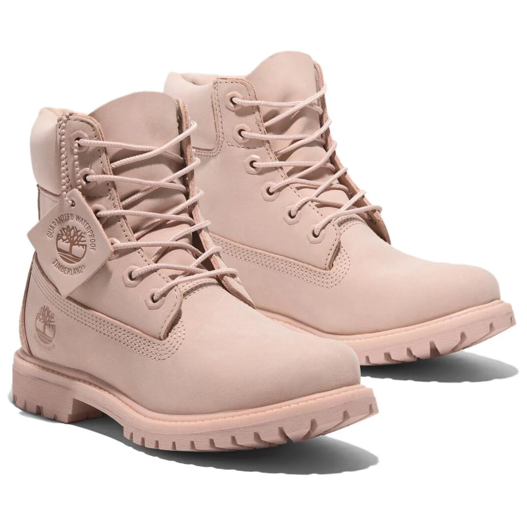 картинка Ботинки женские Timberland Premium, розовые от магазина Одежда+
