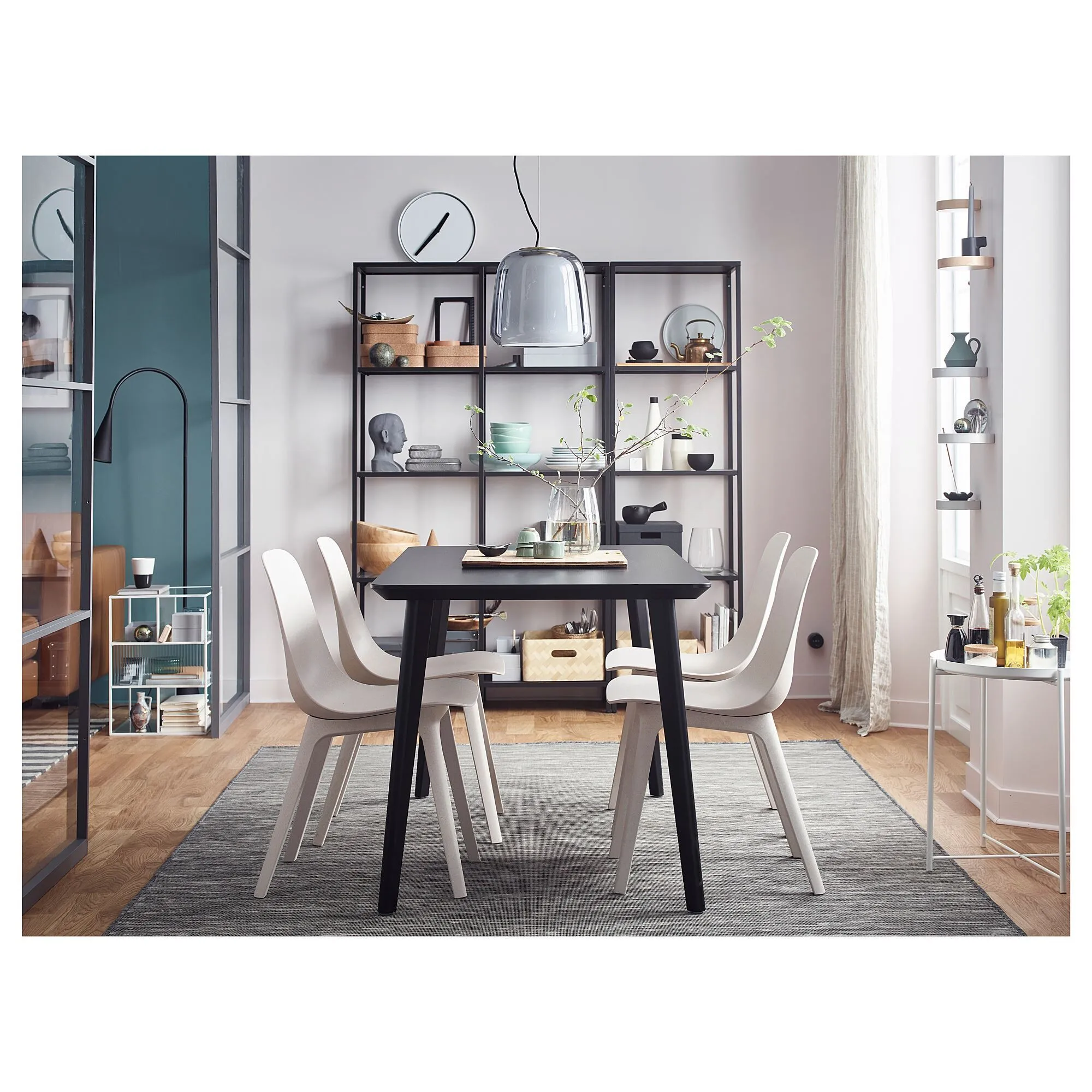 картинка Пластиковый стул, бело-бежевый ODGER IKEA от магазина Одежда+