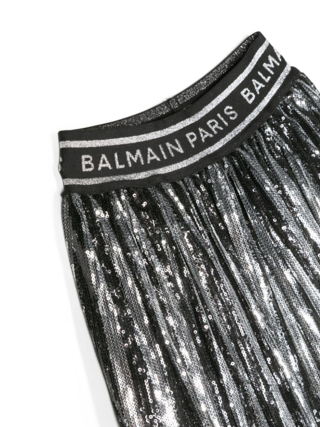 картинка Balmain Kids плиссированная юбка с пайетками, черный от магазина Одежда+
