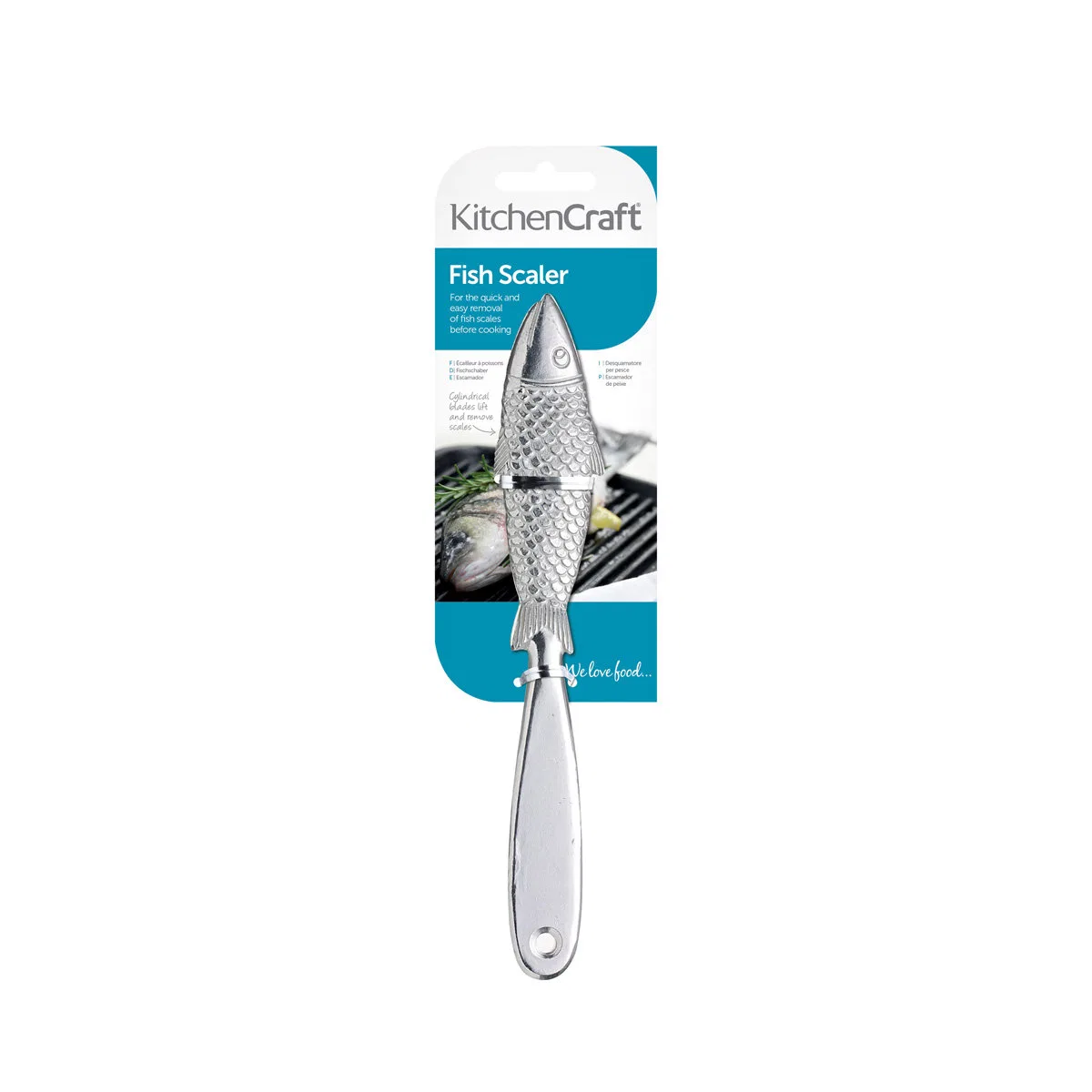 картинка TWM Скребок для рыбы Kitchen Craft, Silver от магазина Одежда+