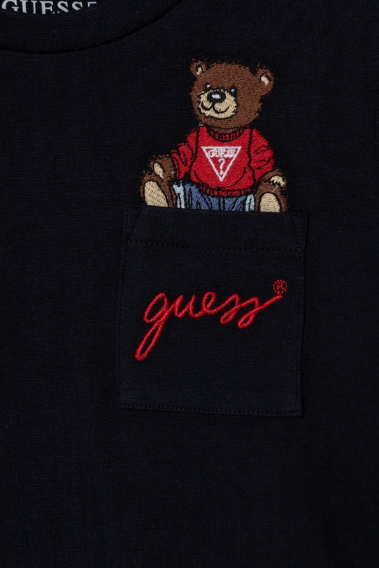 картинка Детская хлопковая водолазка Guess, темно-синий от магазина Одежда+