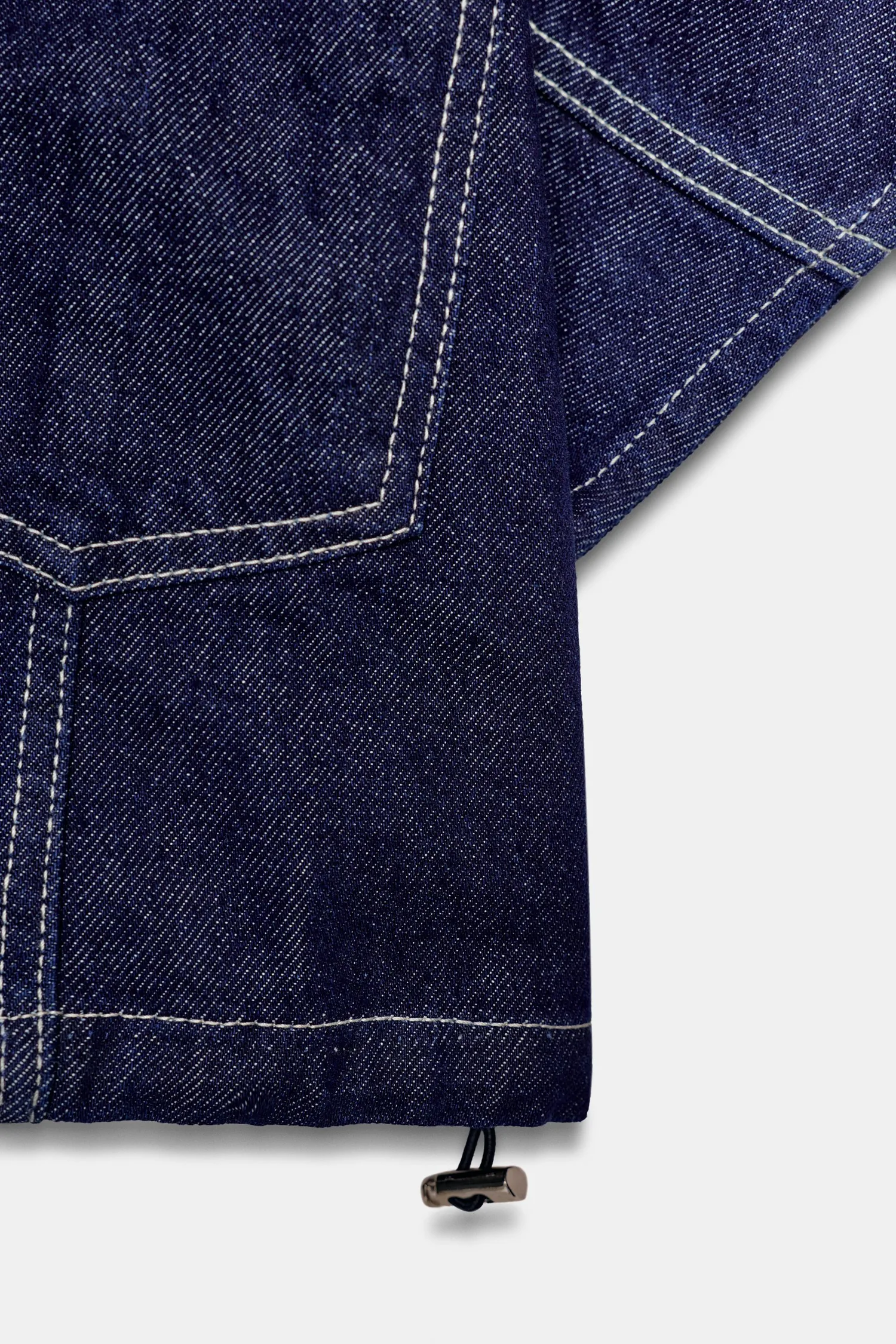 картинка Z1975 короткая джинсовая рубашка Zara, синий от магазина Одежда+