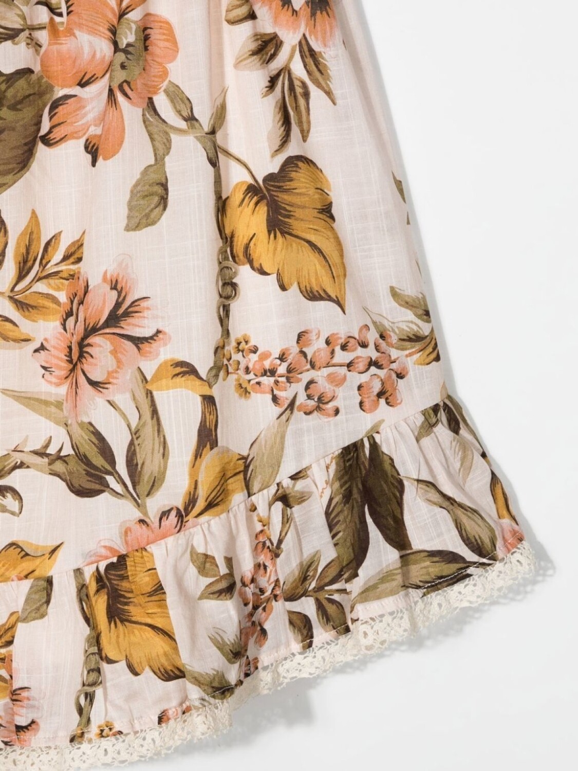 картинка ZIMMERMANN Kids юбка Anneke с цветочным принтом, нейтральный цвет от магазина Одежда+