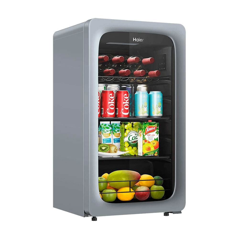 картинка Холодильник барный Haier 92L, LC-92LH9ES1, серебристый от магазина Одежда+