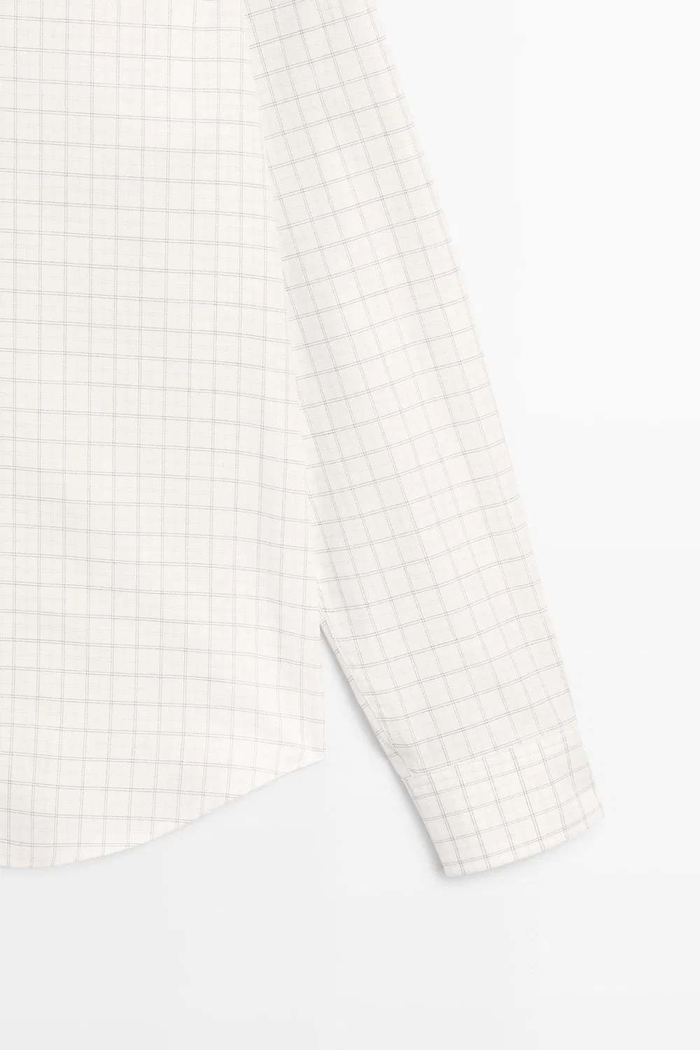 картинка Рубашка Massimo Dutti 100% Cotton Regular Fit Check, светло-бежевый от магазина Одежда+