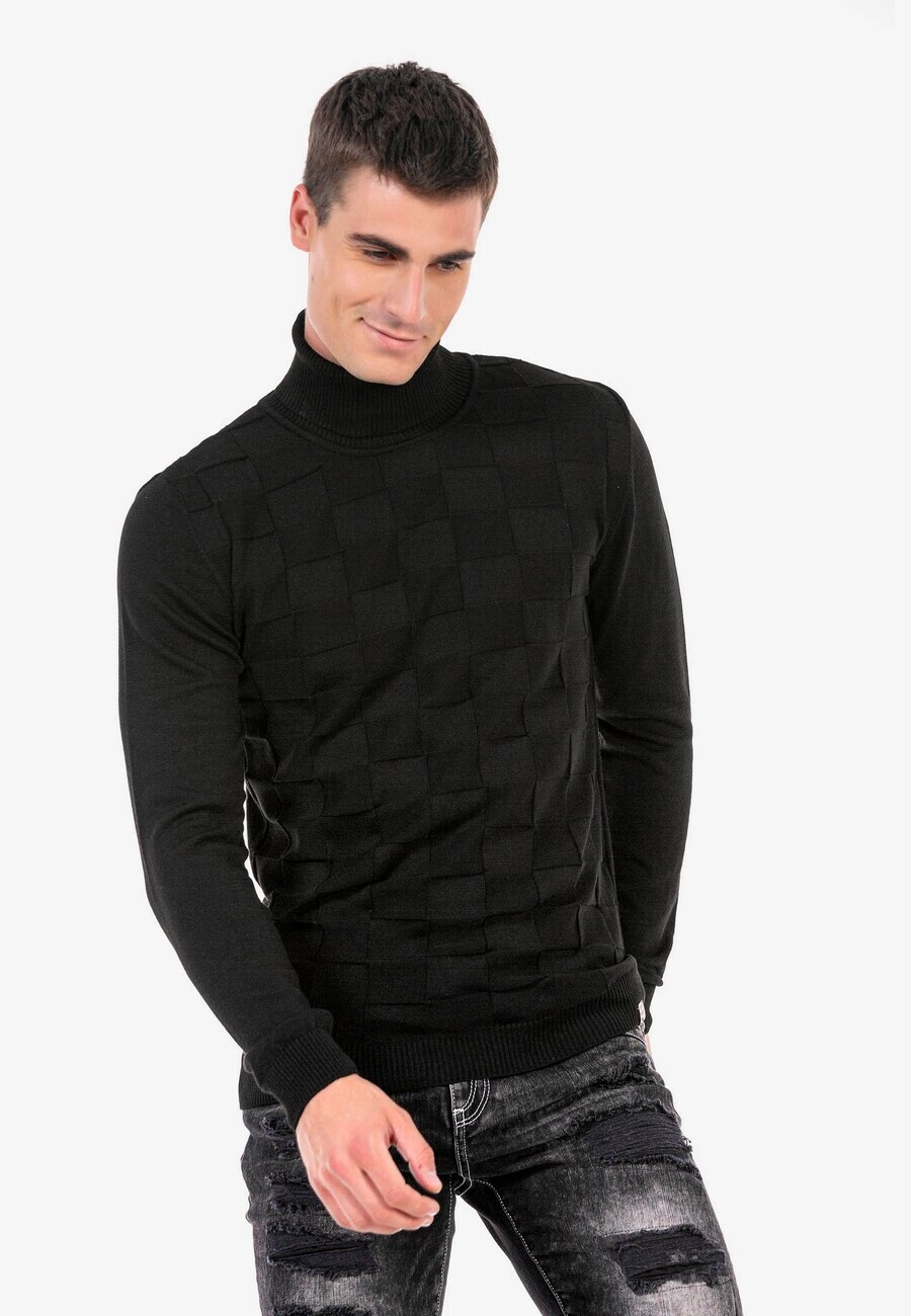 картинка Водолазка CIPO & BAXX Sweater, черный от магазина Одежда+