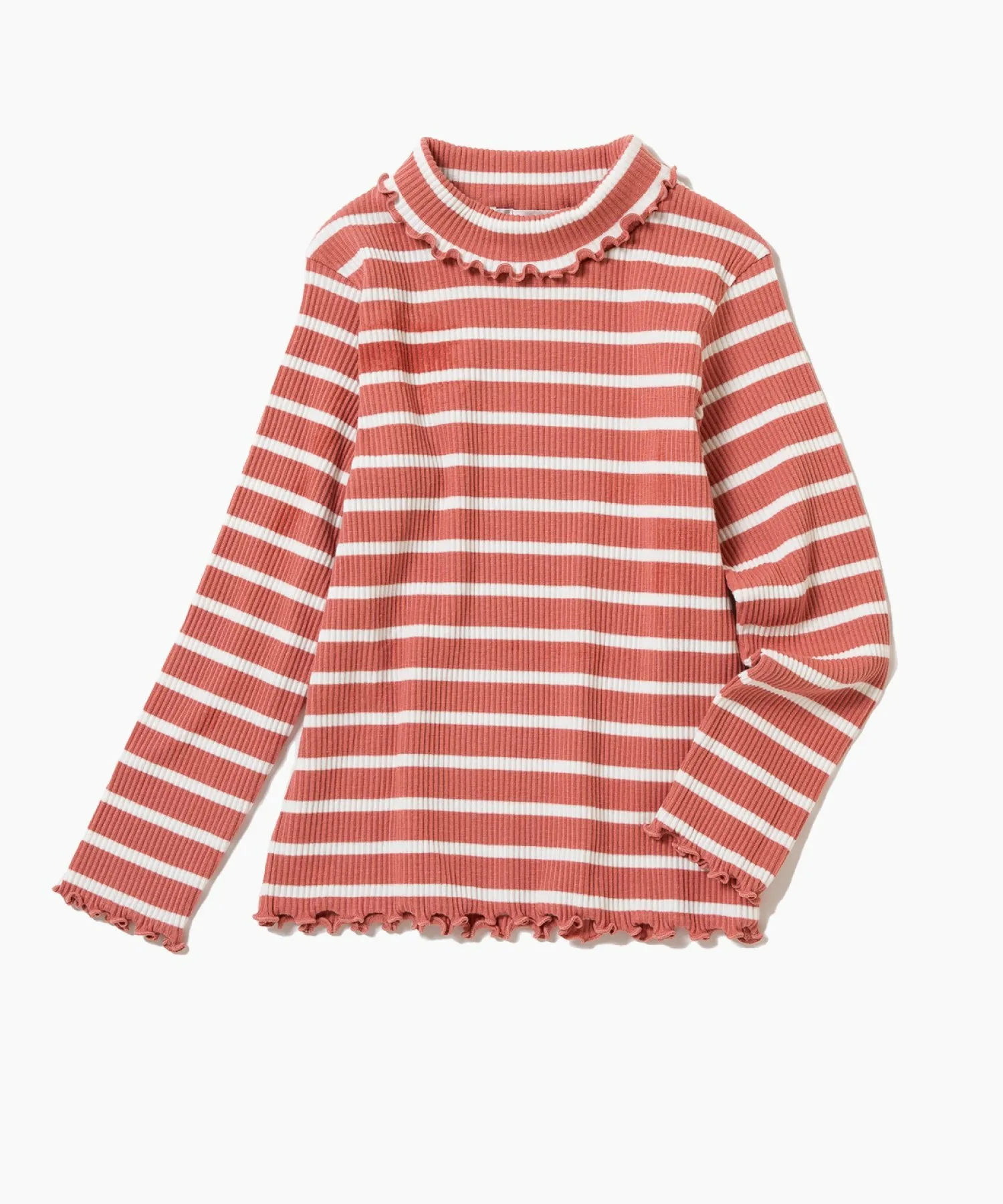картинка Водолазка в рубчик Ever Closet, Apricot Border от магазина Одежда+
