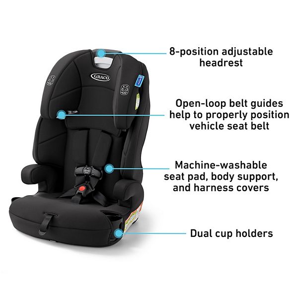 картинка Детское автокресло Tranzitions 3-in-1 Graco, Black от магазина Одежда+