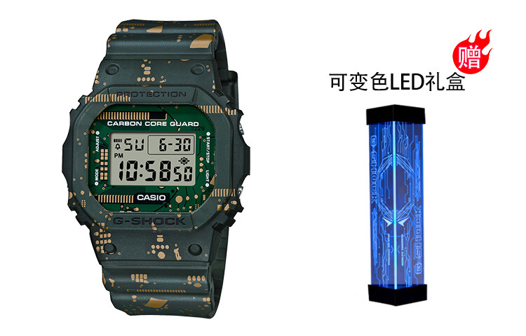 картинка Часы Casio Digital 5600 Series, арт. DWE-5600CC-3PRD, камуфляж от магазина Одежда+
