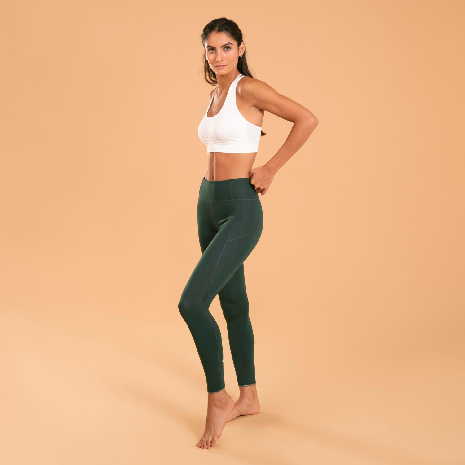 картинка Спортивный бюстгальтер Dynamic Yoga - Белый Kimjaly от магазина Одежда+