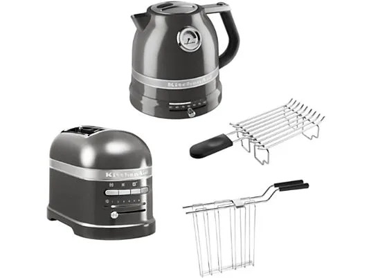 картинка Чайник KitchenAid 5KEK1522+ Тостер KitchenAid 5KMT2204, серебристый от магазина Одежда+