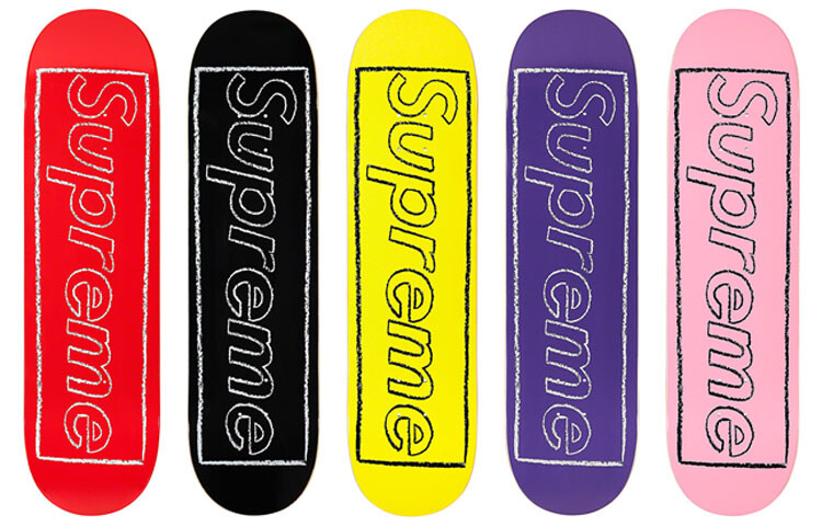 картинка Скейтборд Supreme, розовый / черный от магазина Одежда+