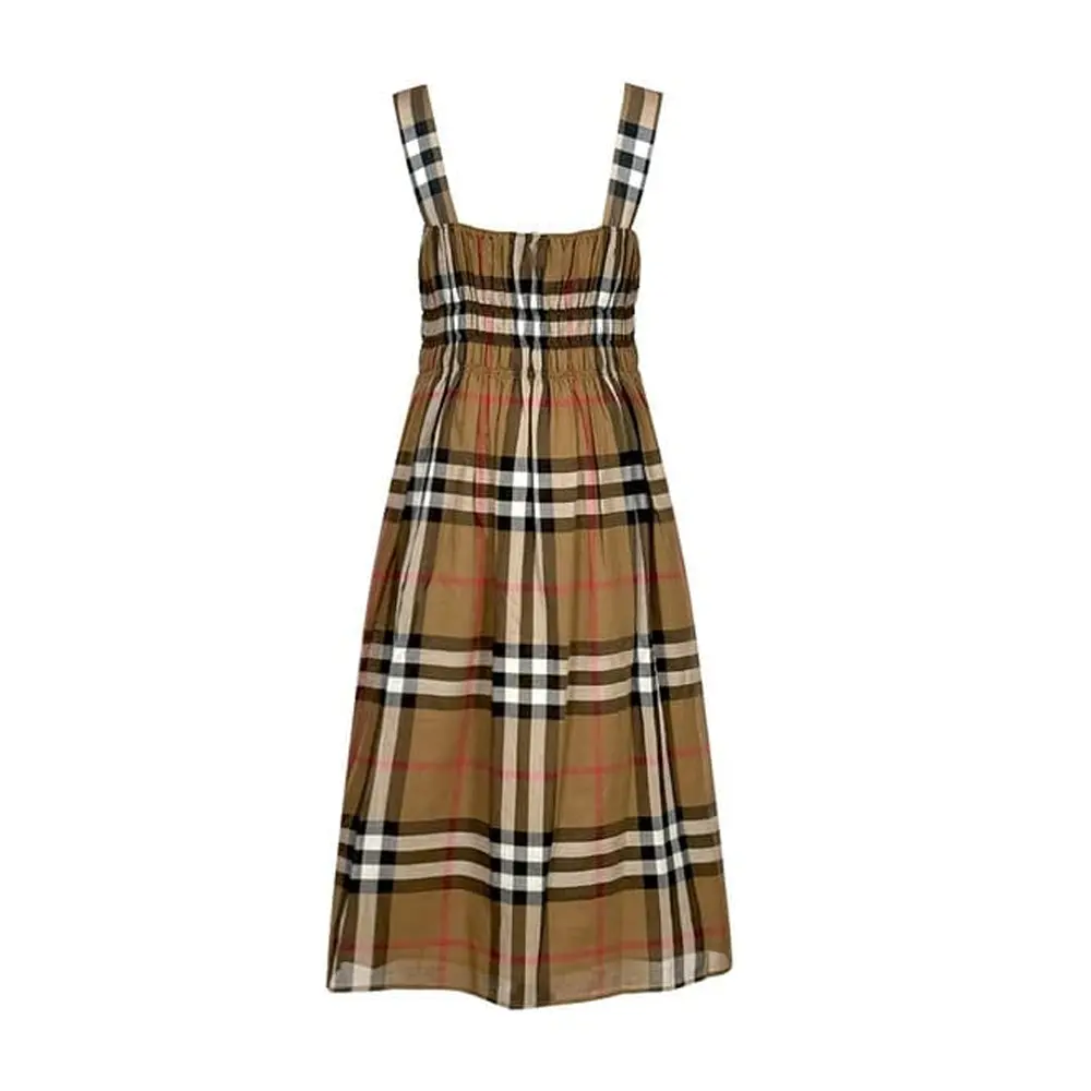 картинка Платье-чехол Burberry, женское, коричневый от магазина Одежда+
