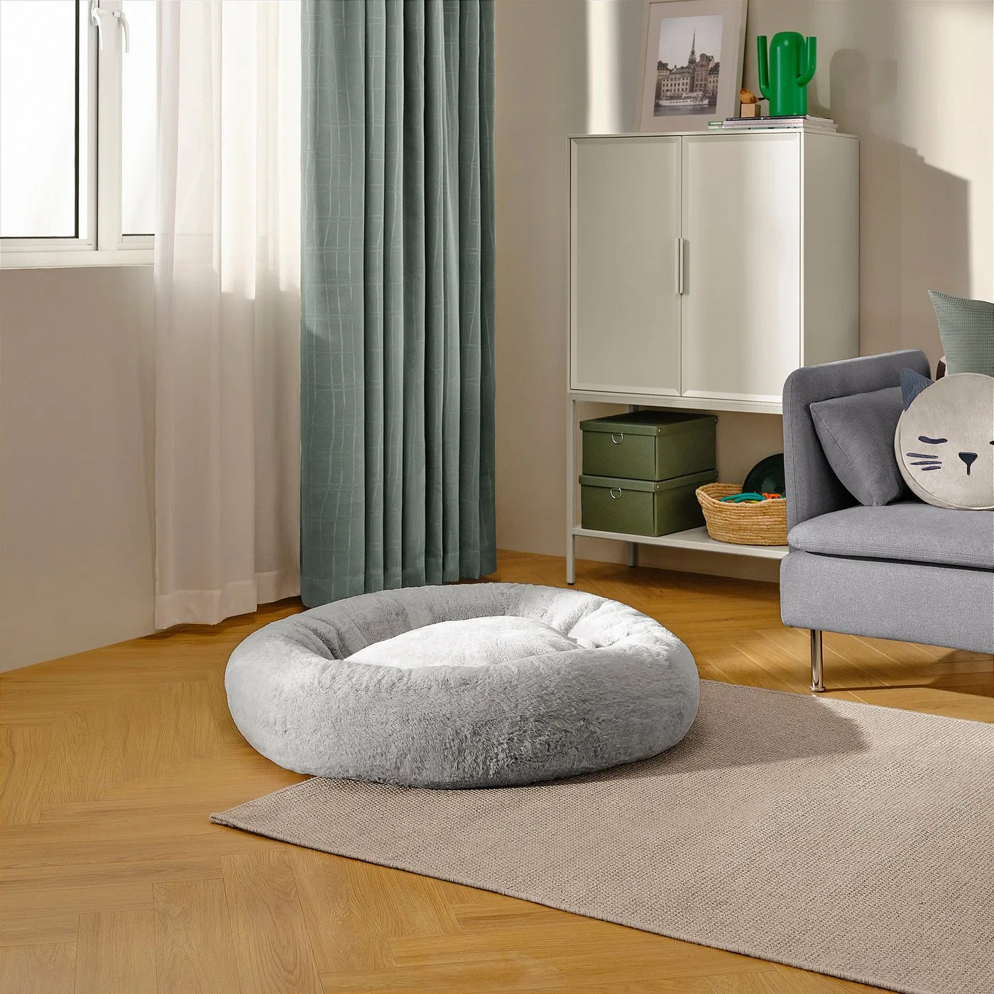 картинка UTSÅDD IKEA Лежанка для животных, светло-серая, размер L от магазина Одежда+