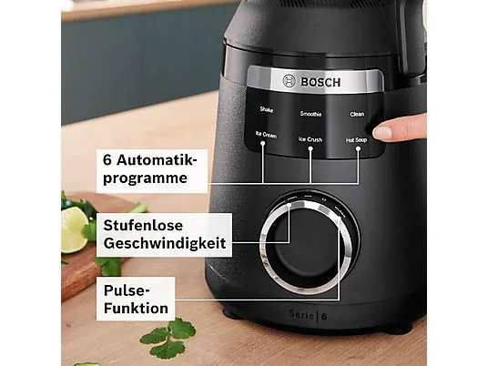 картинка Блендер Bosch MMBD665B1 Serie 6 VitaPower, черный от магазина Одежда+