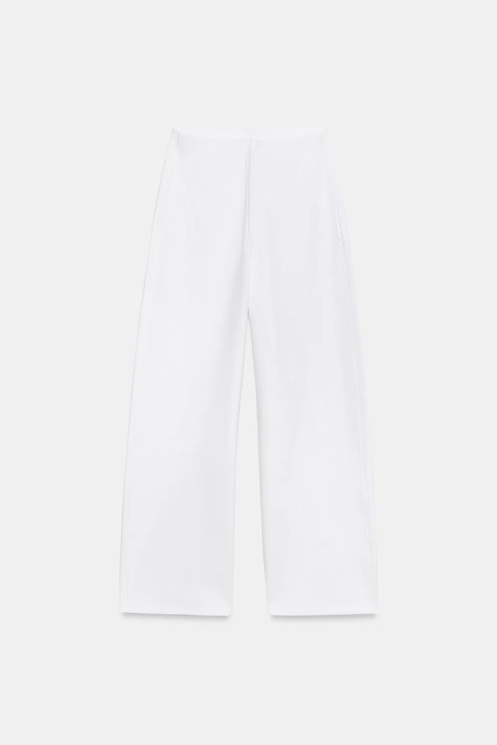 картинка Брюки Balloon Interlock ZARA, White от магазина Одежда+